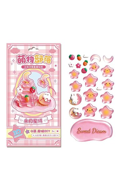 choice2 03 3D Stacked Crystal Stickers Cute Animal Stickers for Girls Boys Cl...