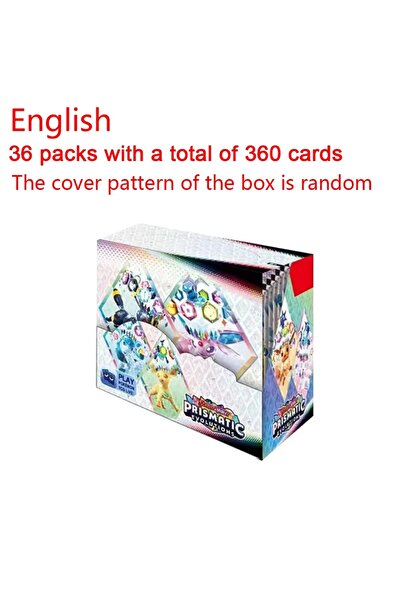 Choice1 Bandai 36 Pack 360Pcs/Set English Pokémon Card Prismatic Evolutions S...