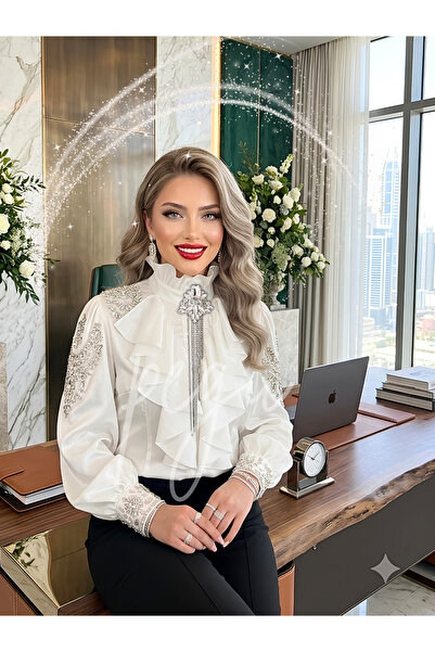pegu baby collection LUKS ZİNCİRLİ KURDELE BROŞ TAŞLI ÖZEL TASARIM , İĞNELİDİR
