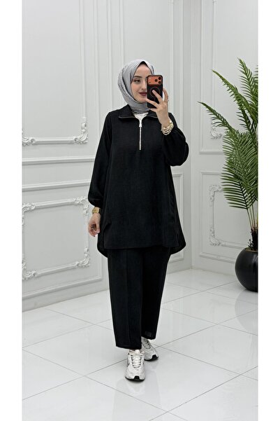 Generic Brand Nevra Suit Black |   Women's Stylish Two-Piece Set |   Hijab Se...