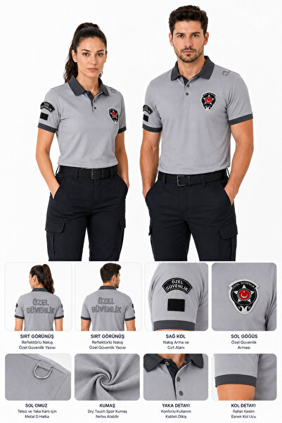 UMAY ÜNİFORMA Özel Güvenlik Tişörtü, Güvenlik Tshirt, Armalı Kadın Erkek Özel...