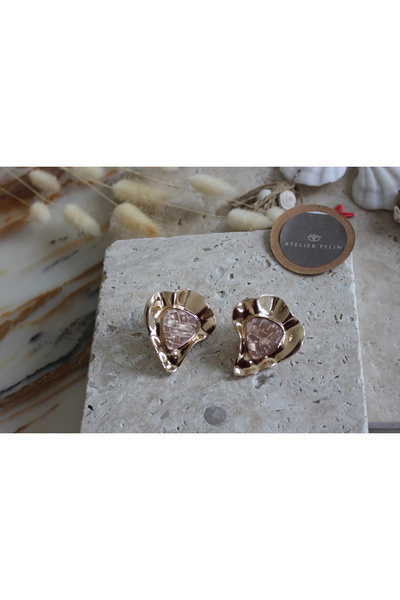 Atelier Pelin Vintage Model Earrings / Brown
