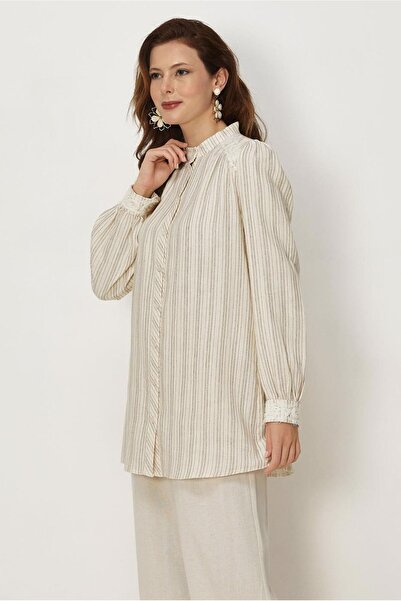 Alvina Striped Muslin Tunic 46735