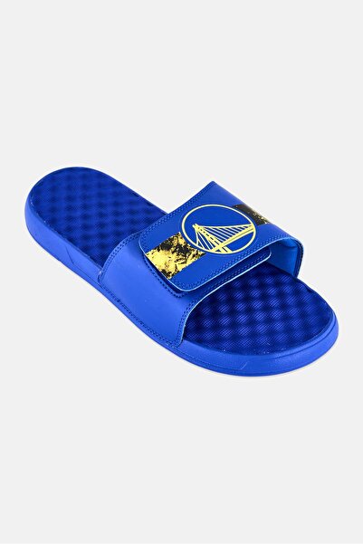 iSlide Men Golden State Warriors Distressed Slip On Slides, Royal Blue