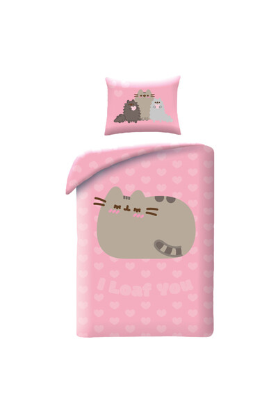 Pusheen Loaf You set de lenjerie de pat 140×200cm, 70×90 cm microfibră