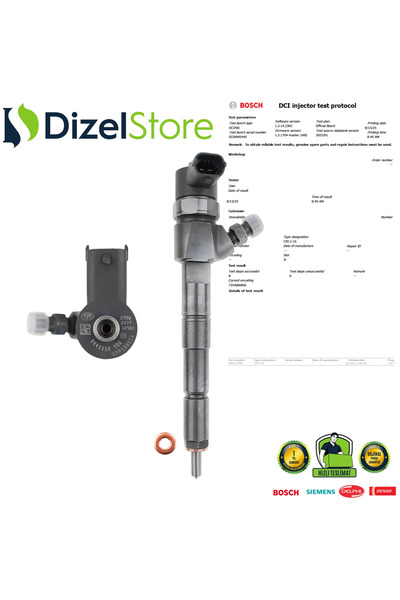 Dizel Store FİAT EGEA DOBLO 1.6 YENİLENMİŞ DİZEL ENJEKTÖR 0445110300 AV2Q9F593AA