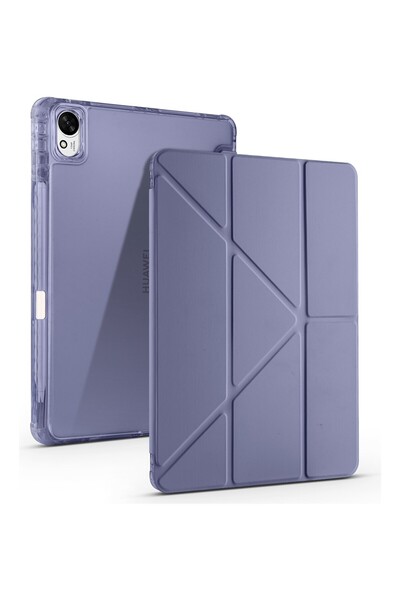 SilverCars Huawei Matepad 11.5 (2025) ile Uyumlu Tri-Folding Kılıf - Entegre ...