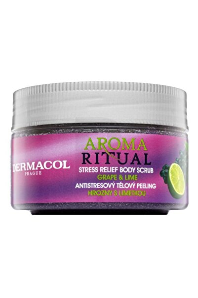Dermacol Aroma Ritual Scrub corporal anti-stres – Struguri și Lime, 200 g