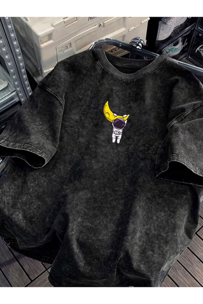 HOFFNUNG Unisex Oversize Vintage Washed Street Style Μόδα του δρόμου Βαμβακερ...