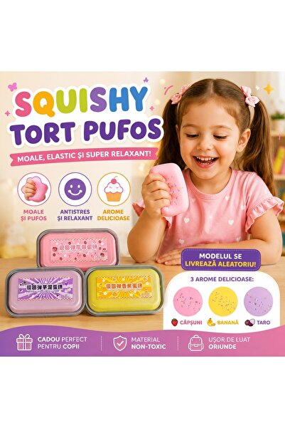 GIA'S WORLD Squishy Cake in a Tray - Interactive Anti-Stress Toy for Children...