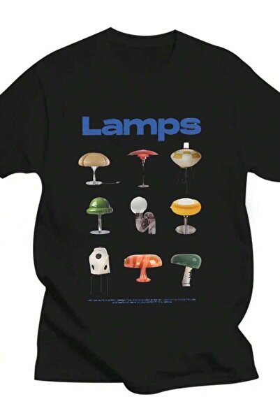 2BIR Aesthetic 90s Mid Century Modern Lamps Shirt, Retro Vintage