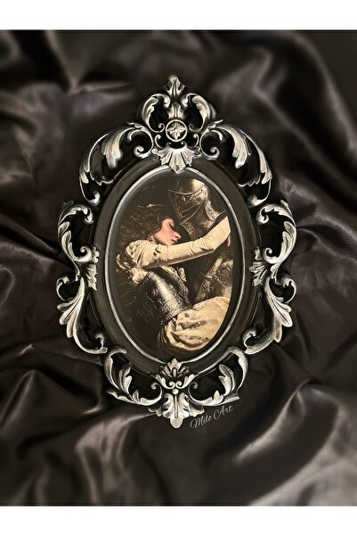 Milo Art إطار أسمنتي عتيق الطراز مصنوع يدويًا بتصميم The Guardian’s Embrace، ...