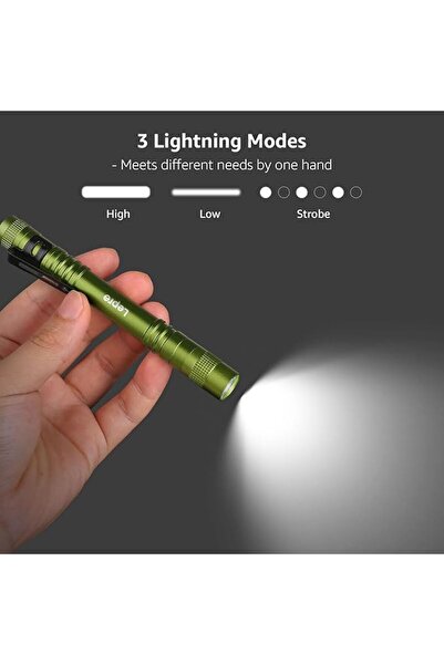 Lighting EVER مصباح يدوي ليبرو، مصباح يدوي صغير، مصباح يدوي LED على شكل قلم، ...