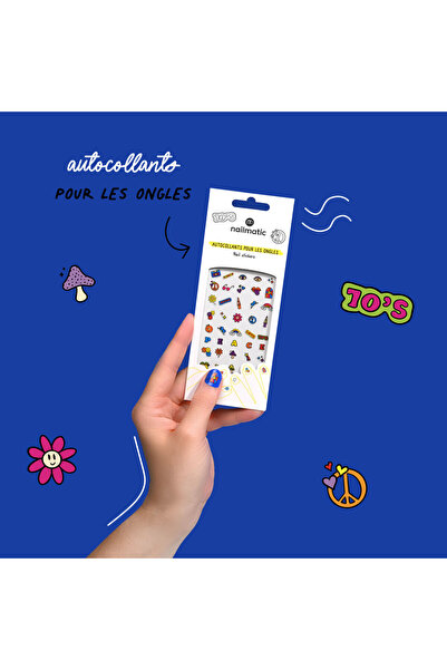 NAILMATIC 55 NAIL STICKERS SEVENTIES