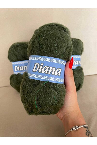 Ören Bayan Feathered Yarn - Green - Price Is for 1 Piece