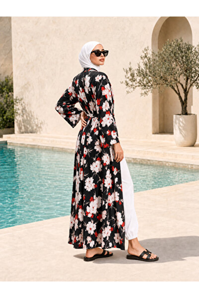 Qett Batik Desenli Pareo Kimono