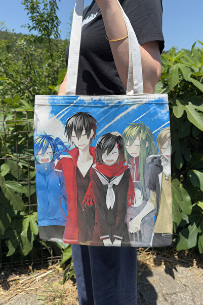 ZipZap Kagerou Project V4 Summer Winter Double-Sided Canvas Printing Tote Bag...