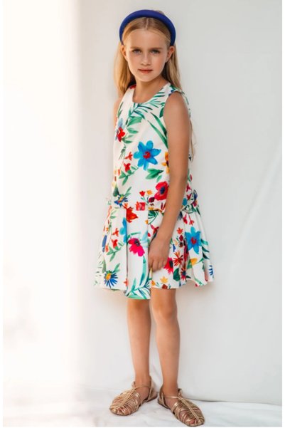 SheShe Dsl0187 Blue Floral Dress