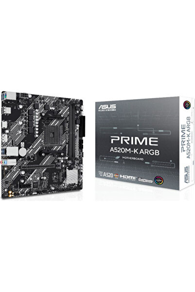 ASUS Placa de baza PRIME A520M-K ARGB AMD A520 Socket AM4 mATX