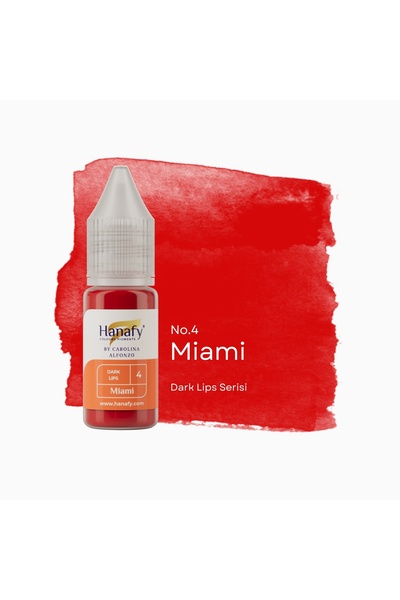 HANAFY Dark Lips Miami No4 Kalıcı Makyaj Dudak Pigmenti - 10ml