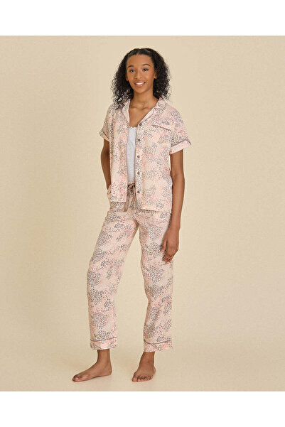 REDTAG Senior Girls Pink Printed Pyjama Set