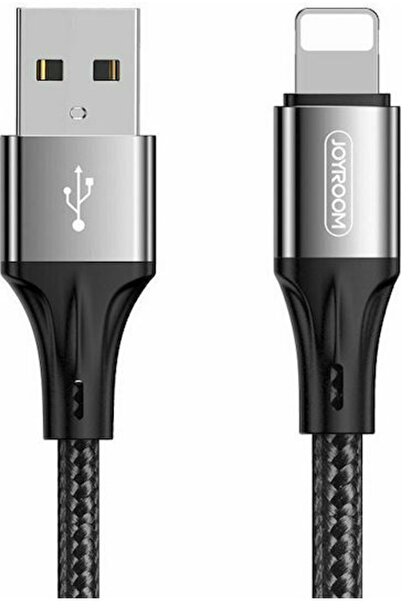 Joyroom S-1030N1 Πλεγμένο καλώδιο USB-A σε Lightning Μαύρο 1μ
