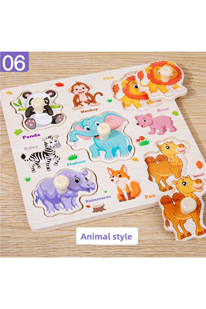 Choice DATGO Montessori Wooden Puzzles Toys For Children Hand Jigsaw Life Cog...