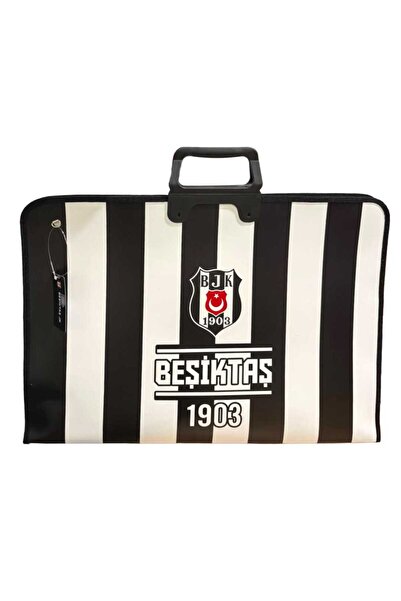 Beşiktaş Lisanslı Proje Çizim Çantası 53x38 cm Evrak Resim Taşıma Çantası Siy...