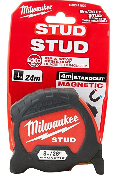 Milwaukee Stud GEN 2 Magnetic Measure Tape Metric/Imperial 8m/26ft- 4932471629
