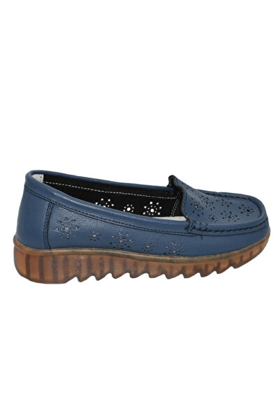 OEM Pantofi perforati cu model si talpa deosebita,bleumarin