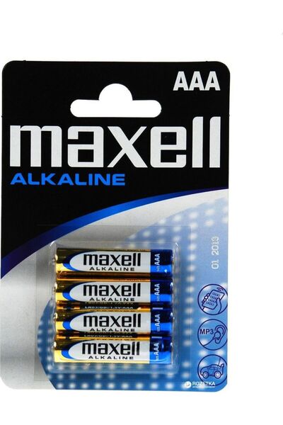 Maxell AAA αλκαλικές μπαταρίες 1.5V 4τμχ