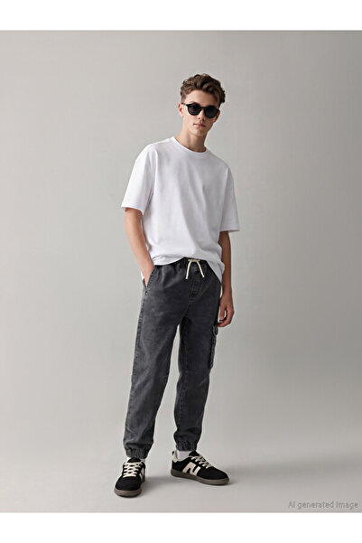 LC Waikiki Esvab • Modern & Distinctive Jogger Fit Boys' Cargo Jean Pants