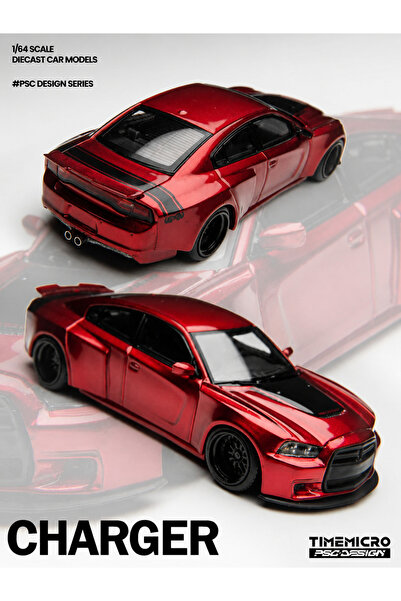 Timemicro × PSC DESIGN 1:64 شاحن "Brawler" أحمر TM648204