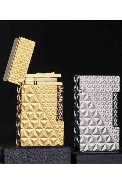 ZAMAN Luxury Butane Lighter with Diamond Pattern