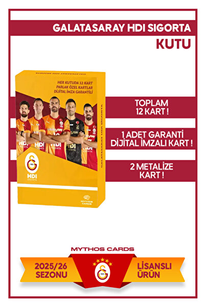Galatasaray HDI SİGORTA SEZON KARTLARI - KUTU