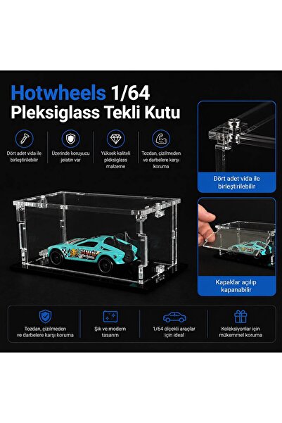 Genel Markalar 1:64 Ölçek Diecast Araba Pleksi Kutu, Hotwheels, Matchbox