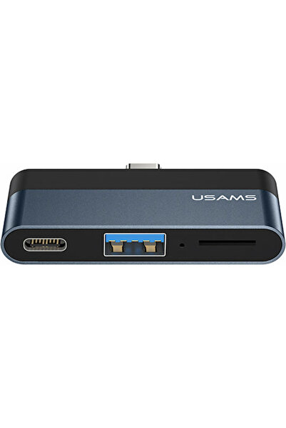 Usams Διανομέας USB 3.0 2 θυρών με σύνδεση USB-C Γκρι Κωδικός: SJ491HUB01
