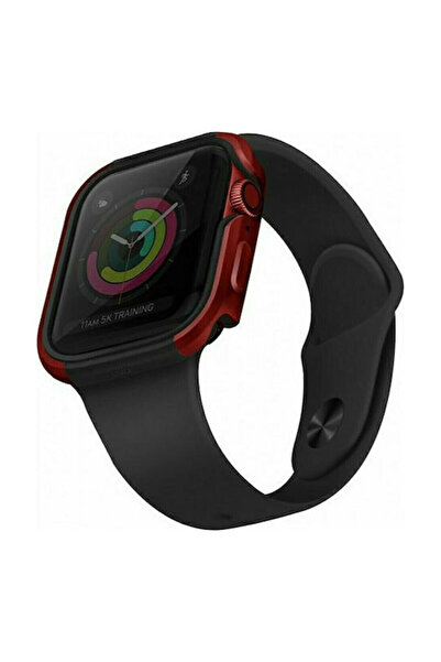 uniq Θήκη σιλικόνης Valencia σε κόκκινο χρώμα για Apple Watch 44mm
