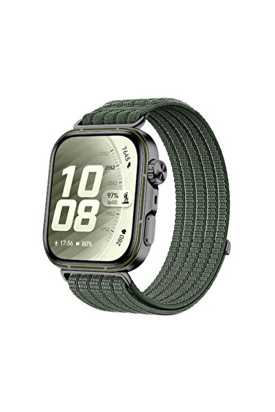 Techsuit Υφασμάτινο Λουράκι Πράσινο (Huawei Watch Fit 5)