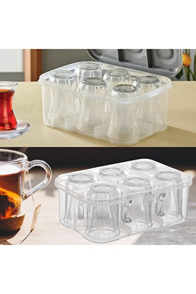 Empressco Çay ve su bardağı taşıma koruyucu aparatlı 2'li set