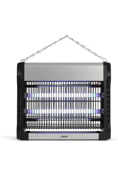 LİVOO DOM417 Λάμπα εξόντωσης εντόμων UV, 16W, Αποσπώμενος δίσκος, Ασημί/Μαύρο