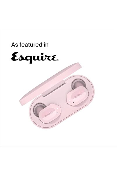 Belkin سماعات أذن لاسلكية حقيقية SOUNDFORM Play، سماعات أذن لاسلكية مع 3 إعدا...