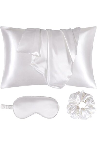 URLINENS Satin Pillowcase for Hair and Skin, Vegan Silk Pillowcase Set-2 Ivor...