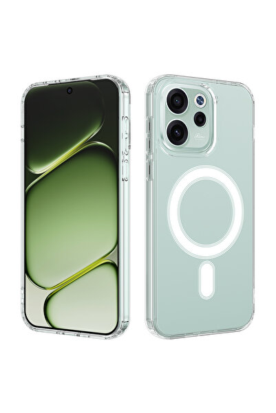 corcishop Oppo Reno15 FS 5G / Oppo Reno15 F 5G Uyumlu Kılıf Sararmaz Kamera K...