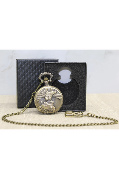 Marsilyan Special Boxed Eagle Watch with Chain Alk2616 Ilkel-Rsitdk4