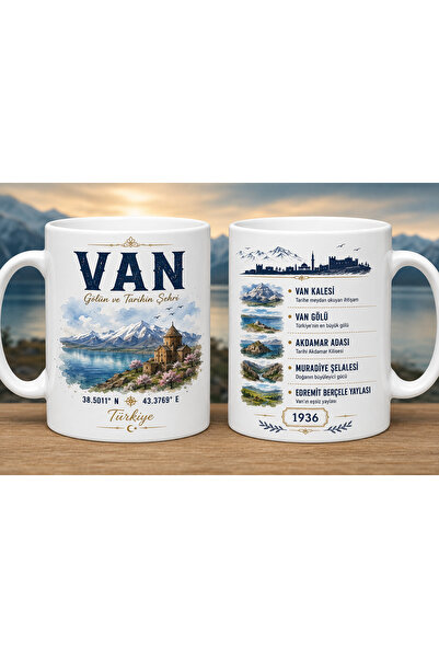 siverek reklam Cana din ceramică cu tematică Van – Cana de cafea de 330 ml cu...