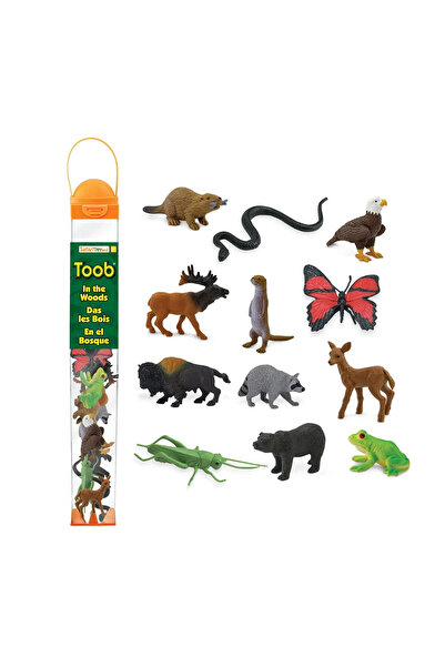 Safari Ltd Animale de pădure. Set de figurine în tub Safari Ltd.