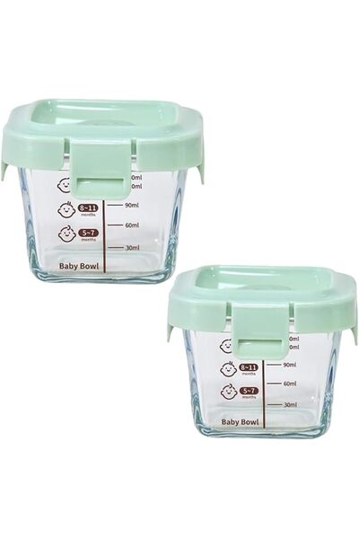 SmartMaster Small Square Glass Containers with Lids, Food Jars Airtight Glass...