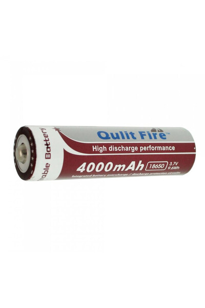 OEM Επαναφορτιζόμενη μπαταρία Qulit Fire 18650 3,7V 4000mAh 9.6wh -