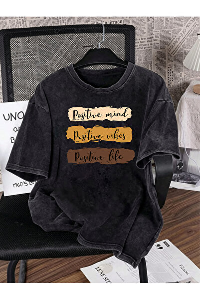 Prekarya design Unisex Oversize Vintage Washed Street Style Street Fashion Co...